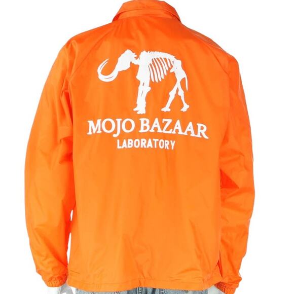 Mojo Bazaar Laboratory Capsule Collection Orange Windbreaker Snap Jacket - Picture 1 of 4